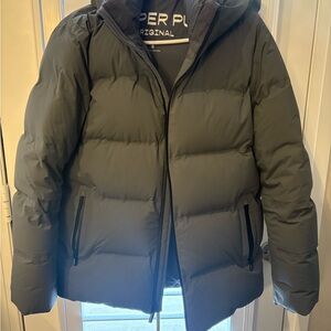 Aritzia Charcoal Puffer Jacket